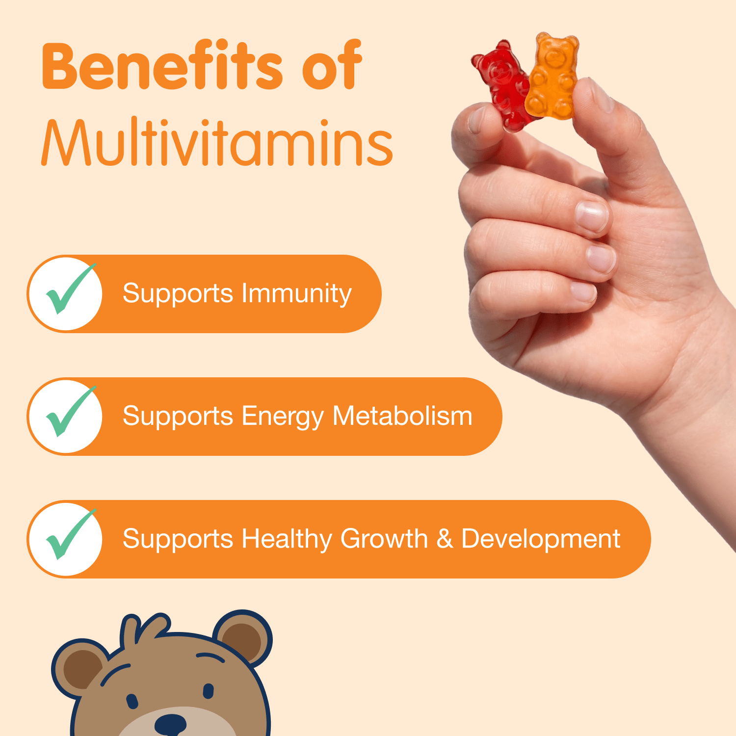 Kids Multivitamin Gummies - 60 Count free gift - Dr. Moritz