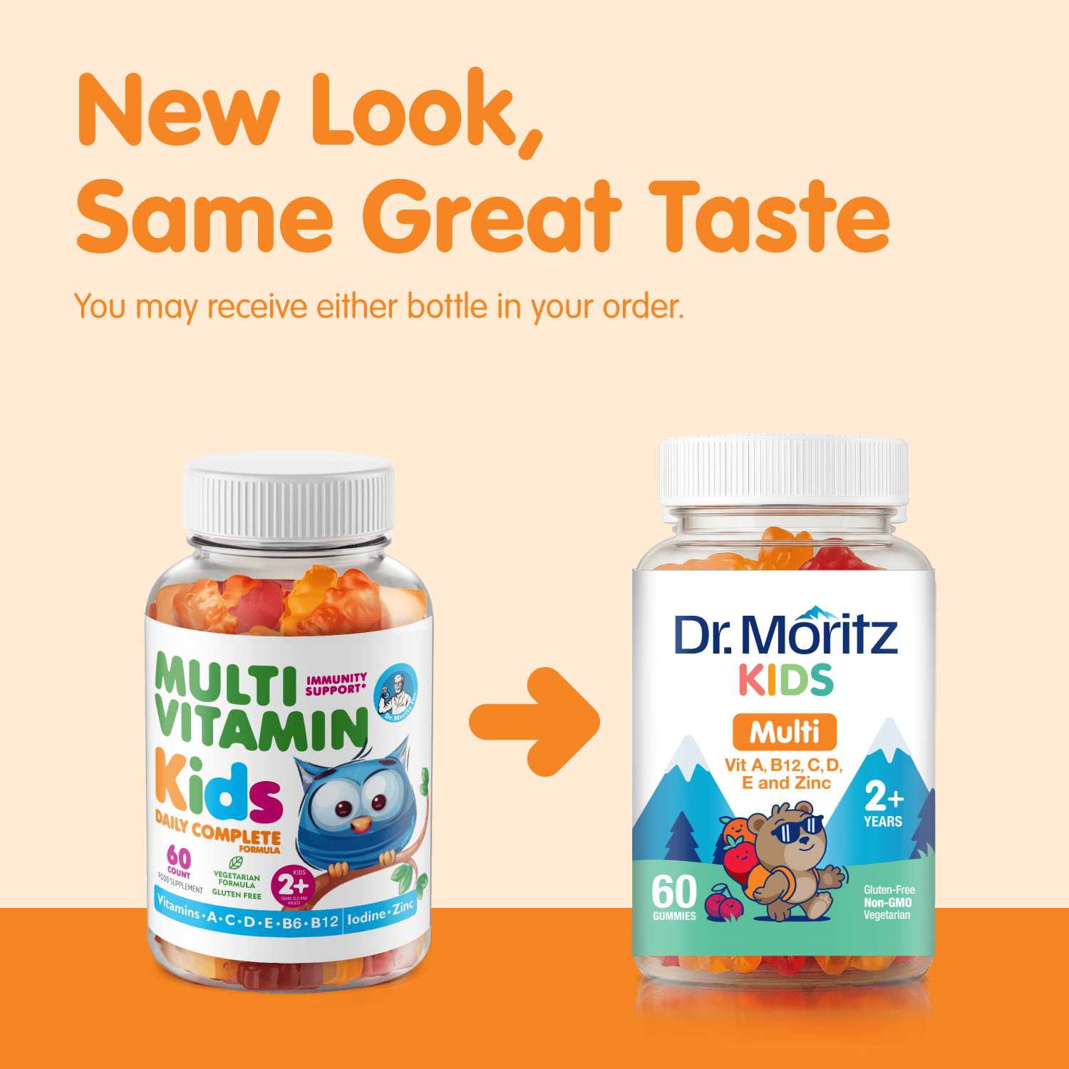 Kids Multivitamin Gummies - 60 Count free gift - Dr. Moritz